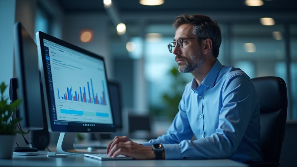 Grafické znázornění trendů objednávkové knihy s vzestupnou a sestupnou linkou na obrazovce