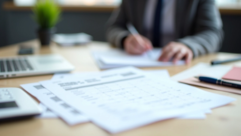 Průmyslová objednávková kniha a tabulka s trendovými daty na stole